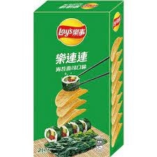 Wholesale Special: Hot-selling Lays Hokkaido Kelp Seaweed Potato Chips in a Economical 166g Package