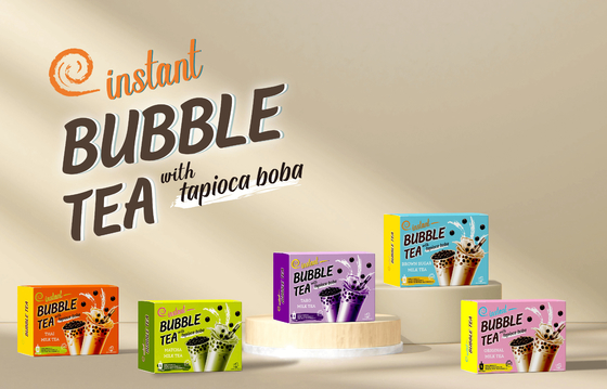 Delight in Authentic Matcha-Flavored Brown Sugar Boba Tea with Our Classic Milk Tea Set - 500g, 24 Boxes Per Case
