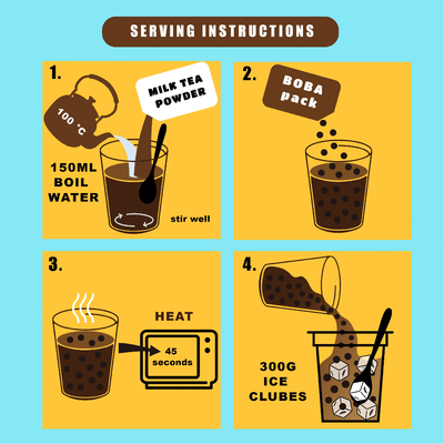 Whip Up a Boba-licious Adventure with Our Brown Sugar Bubble Tea Kit - A Delightfully Authentic and Fun Bubble Tea