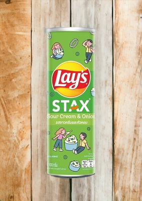 Stack Up Flavor with Lay's Stax Sour Cream &amp; Onion - 100g - Wholesale Asian Snack