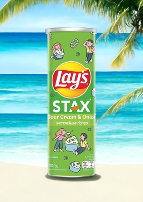 Stack Up Flavor with Lay's Stax Sour Cream &amp; Onion - 100g - Wholesale Asian Snack