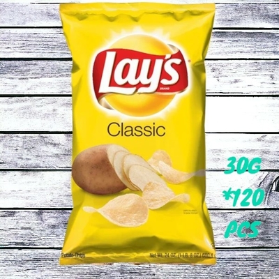 Lay's Stax Classic Flavour 30gr x 120 PCS Lays Wholesale Good Price Margin - Perfect for International Snack Retailer