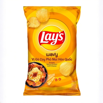 Lay's Korean Spicy Chicken with Cheese Chips in Bulk - 40PCS x 90g Packs for Retail &amp; Wholesale Markets