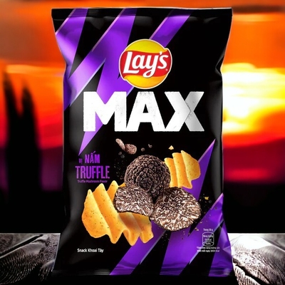 Lay's 75 g Max Truffle Mushroom Flavor Chips Wholesale - Case of 40 PCS for Retailers &amp; Distributors - Food and Beverage