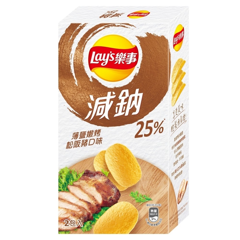 Economy Bulk Purchase: Lays Salted Matsusaka pork Less Sodium Version -Flavored Potato Chips - 166g, Ideal for Wholesale